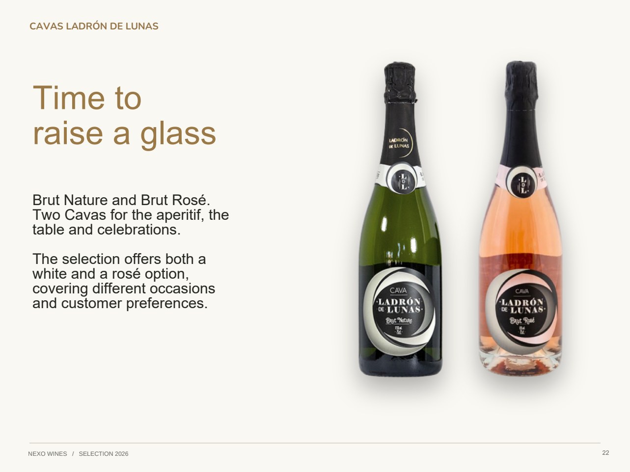 Slide 22 del catálogo Nexo Wines 2026